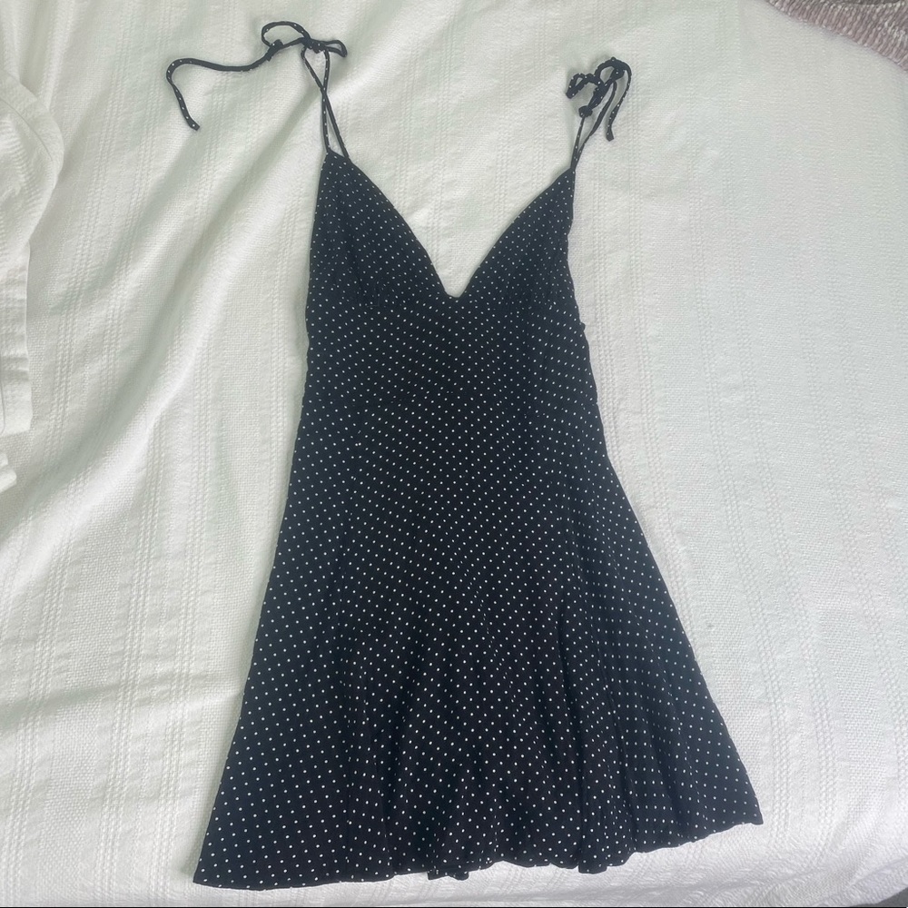 Polka dot mini dress